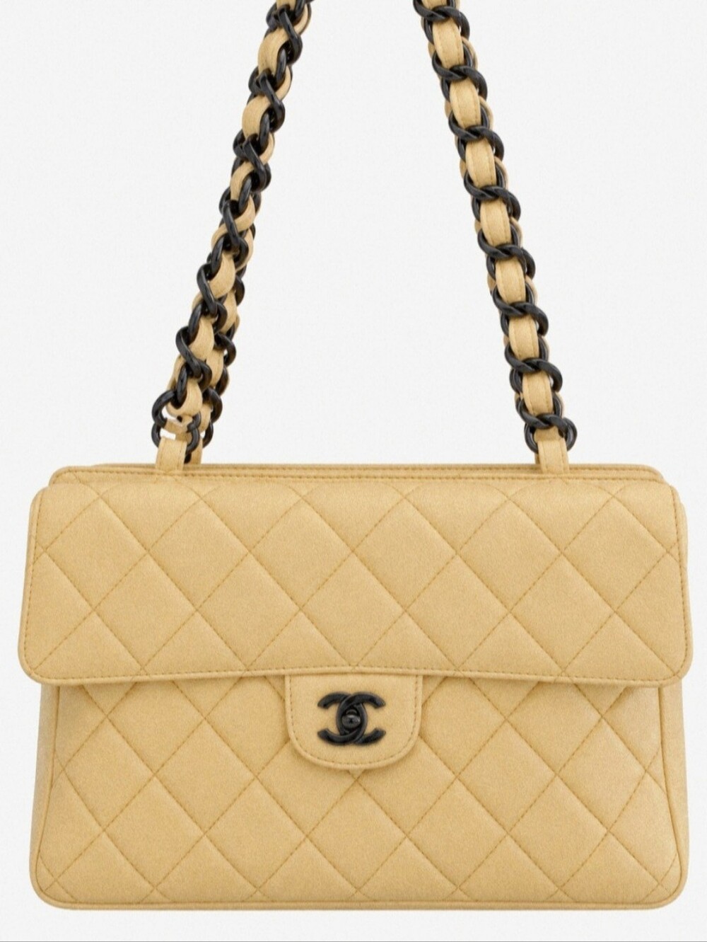 Chanel Beige Quilted Flap Bag